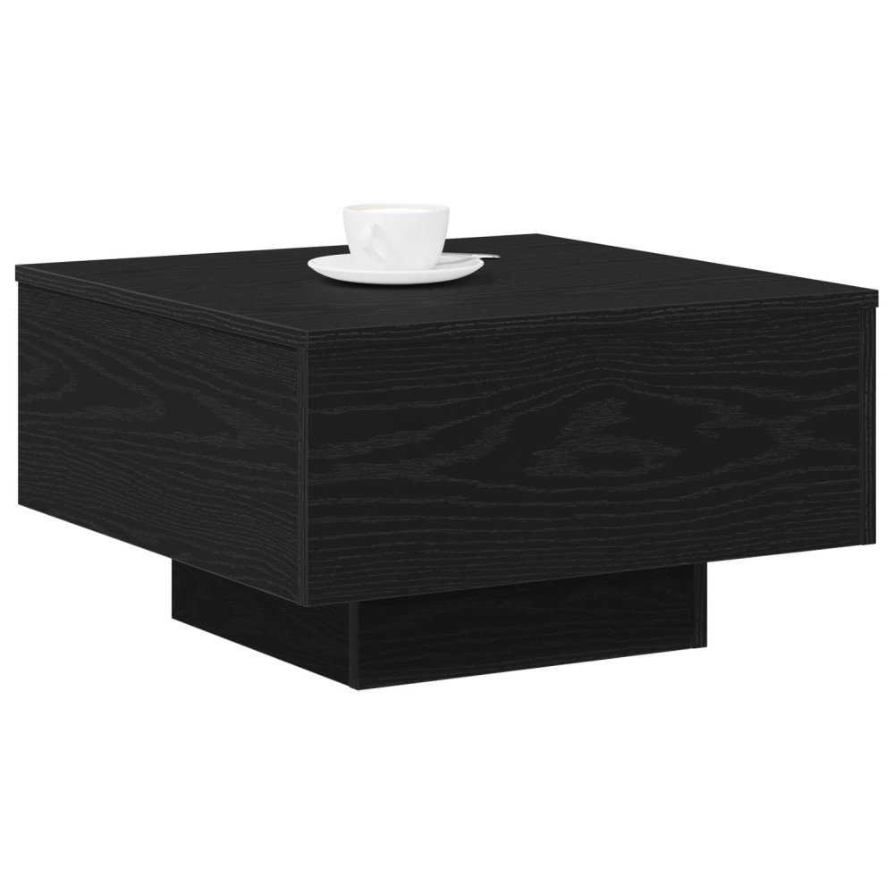 Produktbild för Kaffeebord Svart Ek 55 x 55 x 31 cm