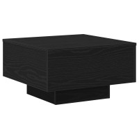 Produktbild för Kaffeebord Svart Ek 55 x 55 x 31 cm