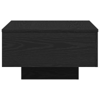 Produktbild för Kaffeebord Svart Ek 55 x 55 x 31 cm