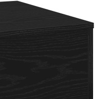 Produktbild för Kaffeebord Svart Ek 55 x 55 x 31 cm