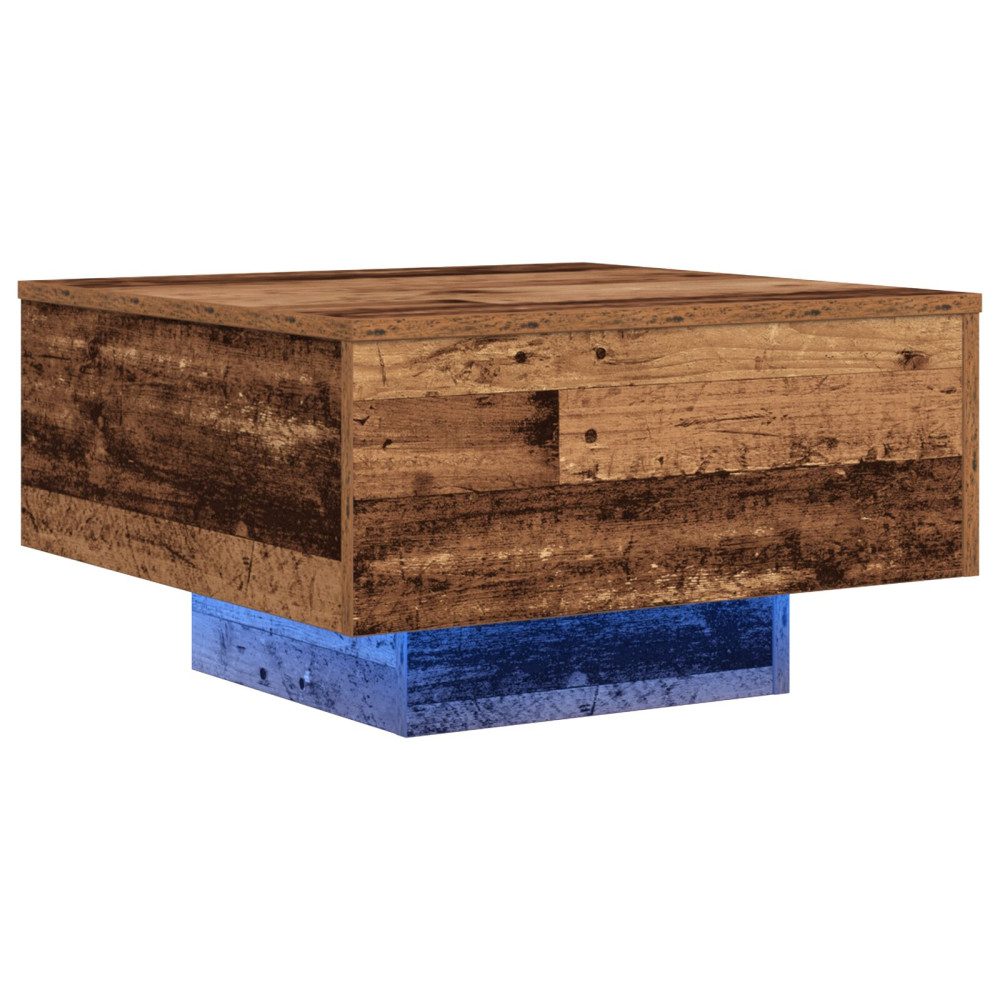 Produktbild för Kaffeebord Gammalt trä 55 x 55 x 31 cm Konstruerat trä
