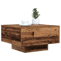 Produktbild för Kaffeebord Gammalt trä 55 x 55 x 31 cm Konstruerat trä