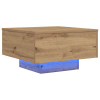 Produktbild för Kaffeebord Artisan Ek 55 x 55 x 31 cm Konstruerat trä