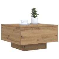 Produktbild för Kaffeebord Artisan Ek 55 x 55 x 31 cm Konstruerat trä
