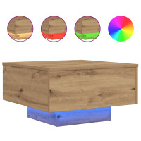 Produktbild för Kaffeebord Artisan Ek 55 x 55 x 31 cm Konstruerat trä