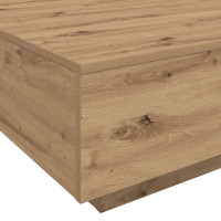 Produktbild för Kaffeebord Artisan Ek 55 x 55 x 31 cm Konstruerat trä