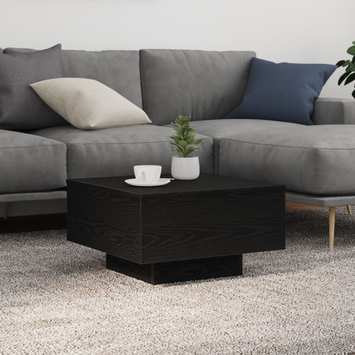 vidaXL Kaffeebord Svart Ek 55 x 55 x 31 cm Konstruerat trä