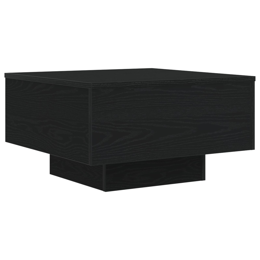 Produktbild för Kaffeebord Svart Ek 55 x 55 x 31 cm Konstruerat trä