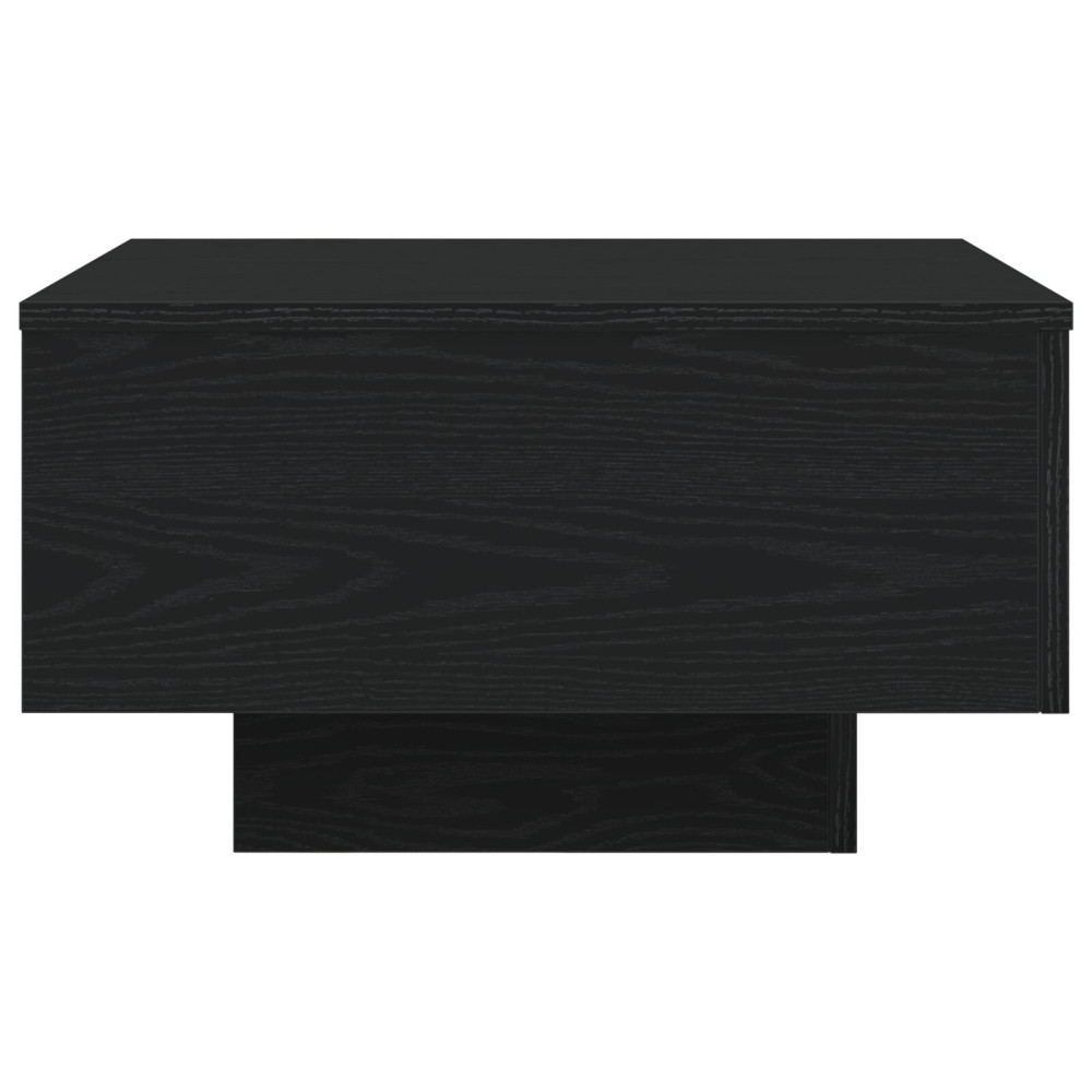 Produktbild för Kaffeebord Svart Ek 55 x 55 x 31 cm Konstruerat trä