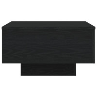 Produktbild för Kaffeebord Svart Ek 55 x 55 x 31 cm Konstruerat trä