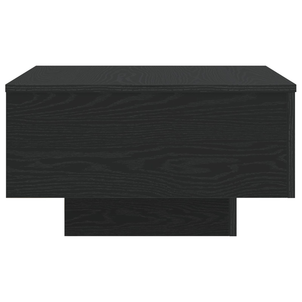 Produktbild för Kaffeebord Svart Ek 55 x 55 x 31 cm Konstruerat trä