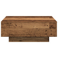 Produktbild för Kaffeebord Gammalt trä 80 x 80 x 31 cm