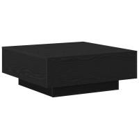 Produktbild för Kaffeebord Svart Ek 80 x 80 x 31 cm