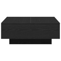 Produktbild för Kaffeebord Svart Ek 80 x 80 x 31 cm