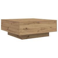 Produktbild för Kaffeebord Artisan Ek 80 x 80 x 31 cm Konstruerat trä