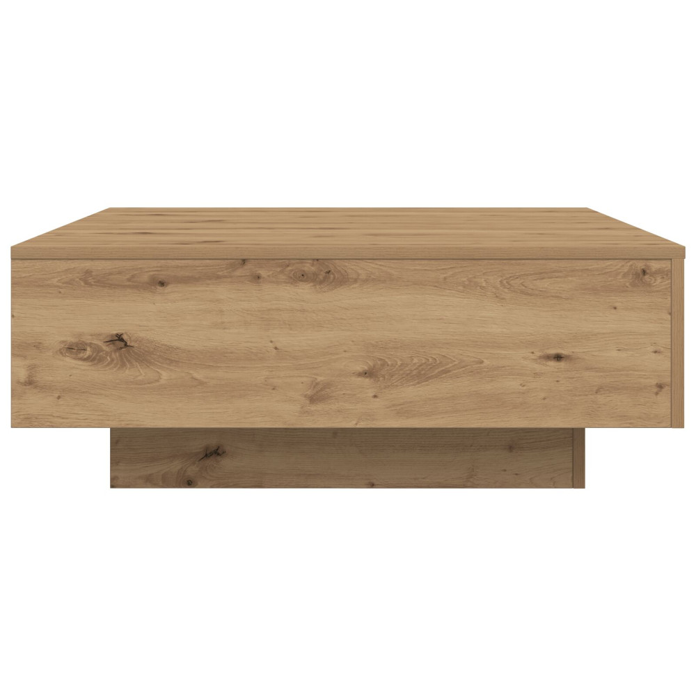 Produktbild för Kaffeebord Artisan Ek 80 x 80 x 31 cm Konstruerat trä