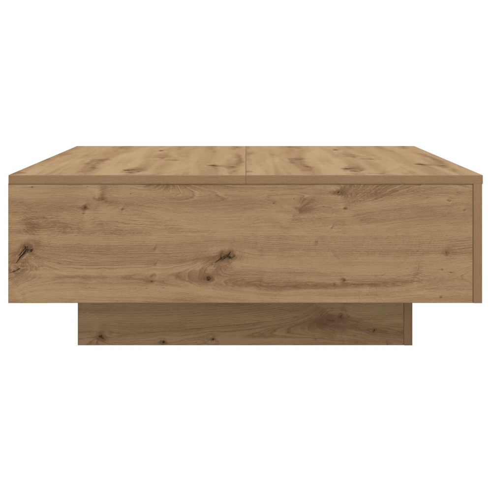Produktbild för Kaffeebord Artisan Ek 80 x 80 x 31 cm Konstruerat trä