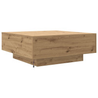 Produktbild för Kaffeebord Artisan Ek 80 x 80 x 31 cm Konstruerat trä
