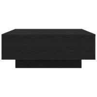 Produktbild för Kaffeebord Svart Ek 80 x 80 x 31 cm Konstruerat trä