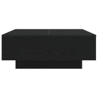 Produktbild för Kaffeebord Svart Ek 80 x 80 x 31 cm Konstruerat trä