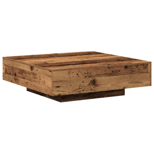 vidaXL Kaffeebord Gammalt trä 100 x 100 x 31 cm