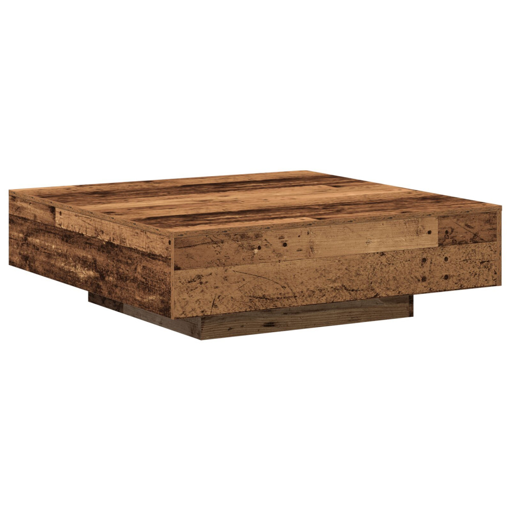 Produktbild för Kaffeebord Gammalt trä 100 x 100 x 31 cm