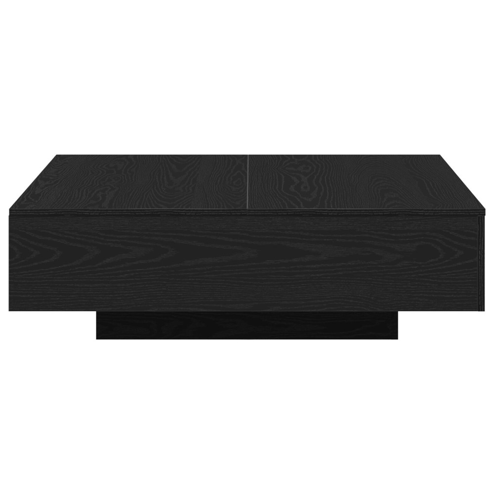 Produktbild för Kaffeebord Svart Ek 100 x 100 x 31 cm