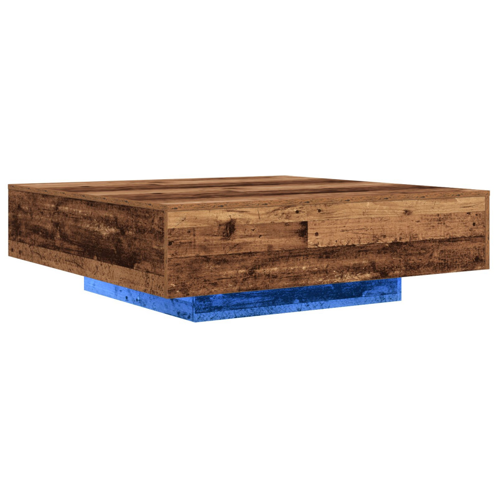 Produktbild för Kaffeebord Gammalt trä 100 x 100 x 31 cm Konstruerat trä