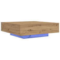 Produktbild för Kaffeebord Artisan Ek 100 x 100 x 31 cm Konstruerat trä