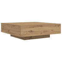 Produktbild för Kaffeebord Artisan Ek 100 x 100 x 31 cm Konstruerat trä