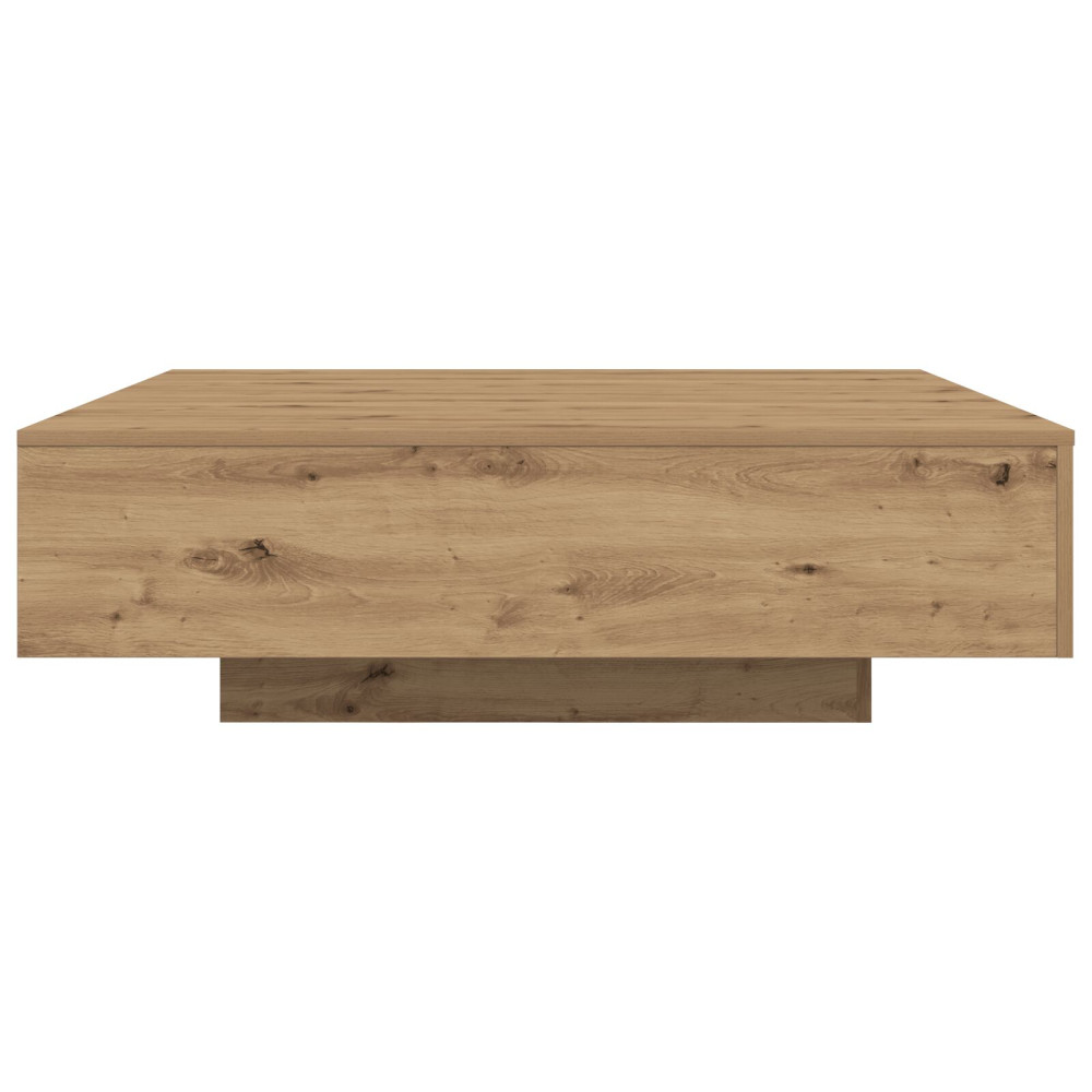 Produktbild för Kaffeebord Artisan Ek 100 x 100 x 31 cm Konstruerat trä