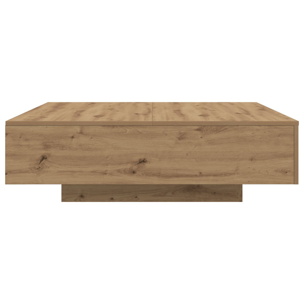 Produktbild för Kaffeebord Artisan Ek 100 x 100 x 31 cm Konstruerat trä