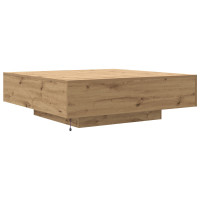 Produktbild för Kaffeebord Artisan Ek 100 x 100 x 31 cm Konstruerat trä