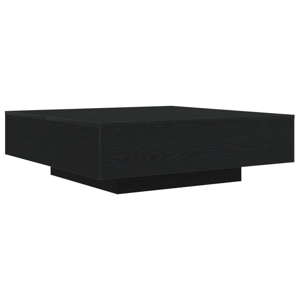Produktbild för Kaffeebord Svart Ek 100 x 100 x 31 cm Konstruerat trä