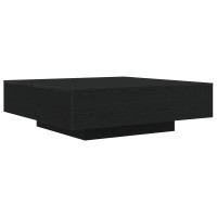 Produktbild för Kaffeebord Svart Ek 100 x 100 x 31 cm Konstruerat trä
