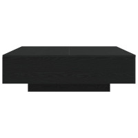 Produktbild för Kaffeebord Svart Ek 100 x 100 x 31 cm Konstruerat trä