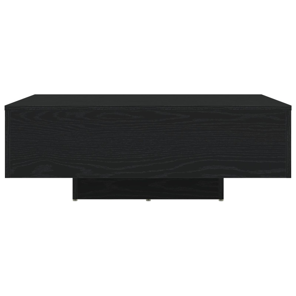 Produktbild för Kaffeebord Svart Ek 85 x 55 x 31 cm Konstruerat trä