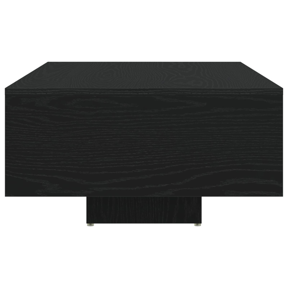 Produktbild för Kaffeebord Svart Ek 85 x 55 x 31 cm Konstruerat trä