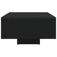 Produktbild för Kaffeebord Svart Ek 85 x 55 x 31 cm Konstruerat trä