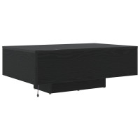 Produktbild för Kaffeebord Svart Ek 85 x 55 x 31 cm Konstruerat trä