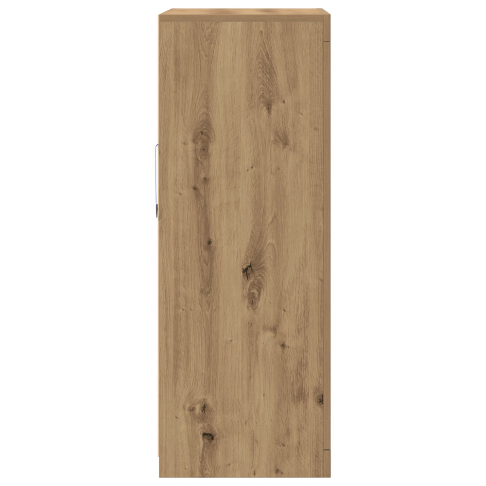 Produktbild för LED-sido bord Artisan Ek 60,5 x 37 x 100 cm Konstruerat trä