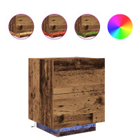 Produktbild för Nattduksbord 2 pcs Gammalt trä 45 x 40 x 55 cm Konstruerat trä