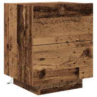 Produktbild för Nattduksbord 2 pcs Gammalt trä 45 x 40 x 55 cm Konstruerat trä