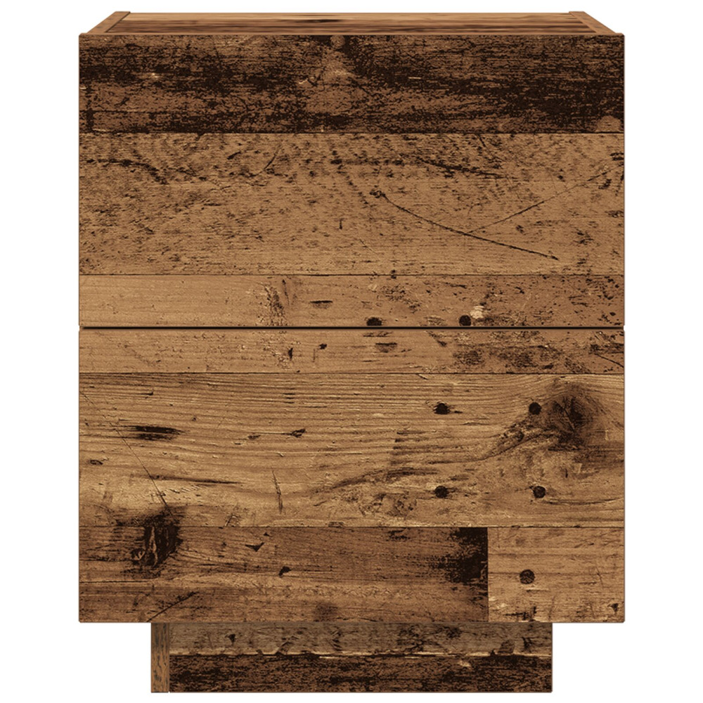 Produktbild för Nattduksbord 2 pcs Gammalt trä 45 x 40 x 55 cm Konstruerat trä