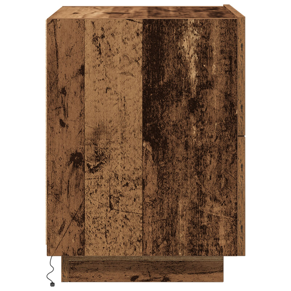 Produktbild för Nattduksbord 2 pcs Gammalt trä 45 x 40 x 55 cm Konstruerat trä