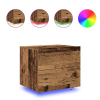 Produktbild för Nattduksbord 2 pcs Gammalt trä 50 x 39 x 41 cm Konstruerat trä