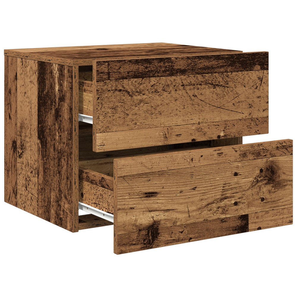 Produktbild för Nattduksbord 2 pcs Gammalt trä 50 x 39 x 41 cm Konstruerat trä