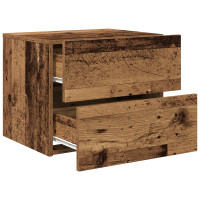 Produktbild för Nattduksbord 2 pcs Gammalt trä 50 x 39 x 41 cm Konstruerat trä