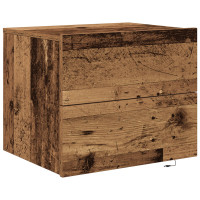 Produktbild för Nattduksbord 2 pcs Gammalt trä 50 x 39 x 41 cm Konstruerat trä