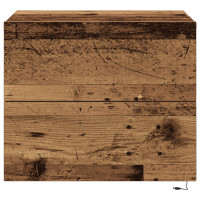Produktbild för Nattduksbord 2 pcs Gammalt trä 50 x 39 x 41 cm Konstruerat trä